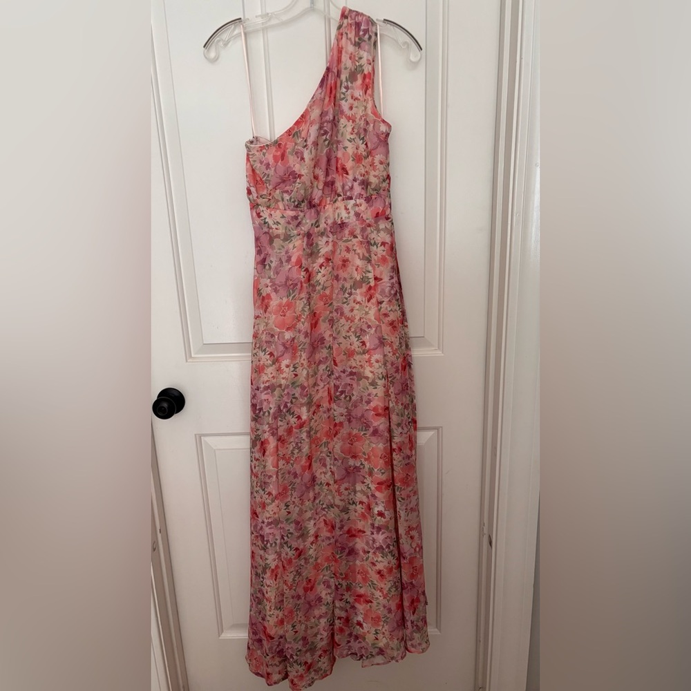Bighit Floral Maxi Dress in Pink and Green